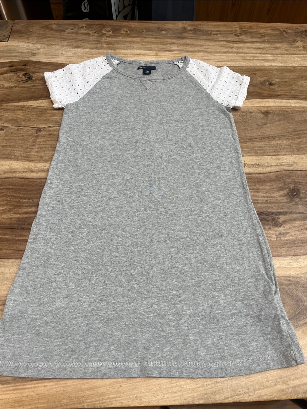 GAP kids Girls Gray T Shirt Style Dress